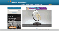Desktop Screenshot of comesipronuncia.it